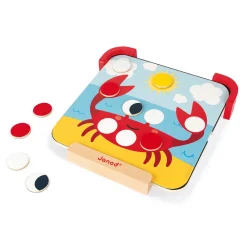 Janod Jeux Éducatifs Maternelle|Formes & Couleurs*J'Apprends les Couleurs - Pastilles Magnétiques (bois)