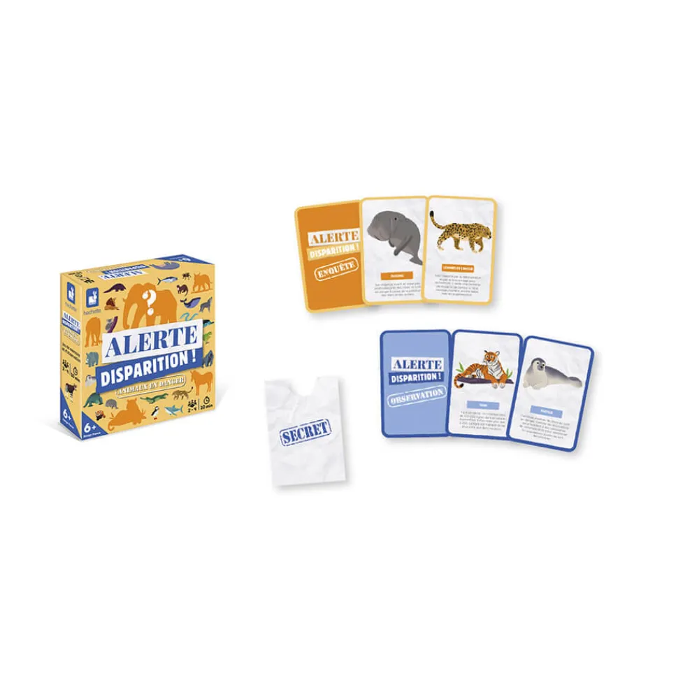 Janod Jeux De Mémoire & D'Associations|Jeux Éducatifs Primaire*Jeu Alerte Disparition ! Animaux Menacés