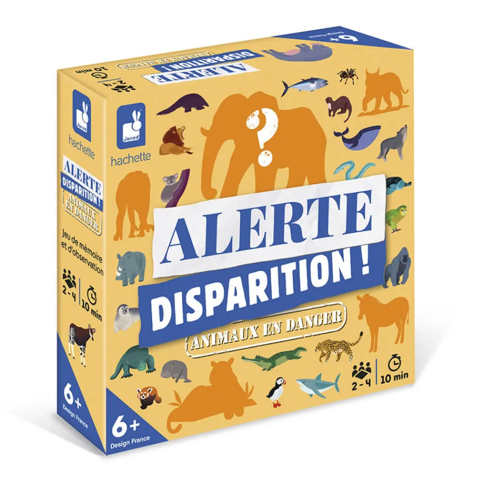 Janod Jeux De Mémoire & D'Associations|Jeux Éducatifs Primaire*Jeu Alerte Disparition ! Animaux Menacés