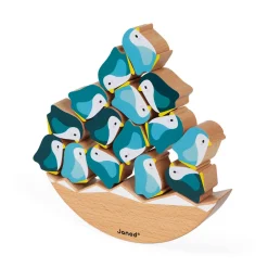 Janod Jeux D'Équilibre|Jeux Éducatifs Primaire*Jeu Basculo Manchots en bois - Partenariat WWF®
