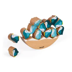 Janod Jeux D'Équilibre|Jeux Éducatifs Primaire*Jeu Basculo Manchots en bois - Partenariat WWF®