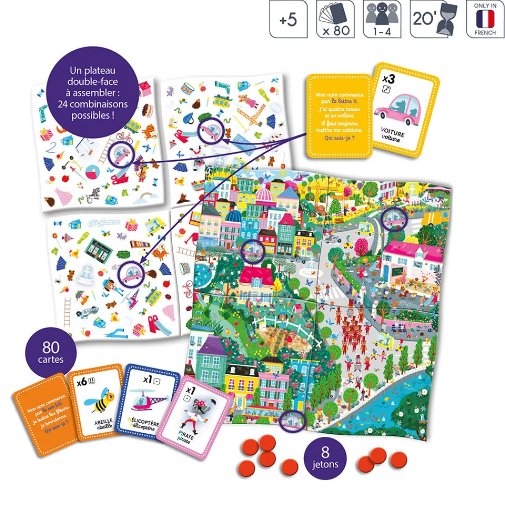 Janod Jeux Éducatifs Maternelle|Jeux Éducatifs Chiffres & Lettres*Jeu Cherche et Trouve les Lettres