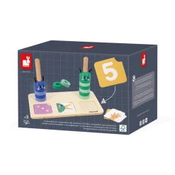 Janod Jeux Éducatifs Maternelle|Jeux Éducatifs Chiffres & Lettres*Jeu Composition et Comparaison des nombres