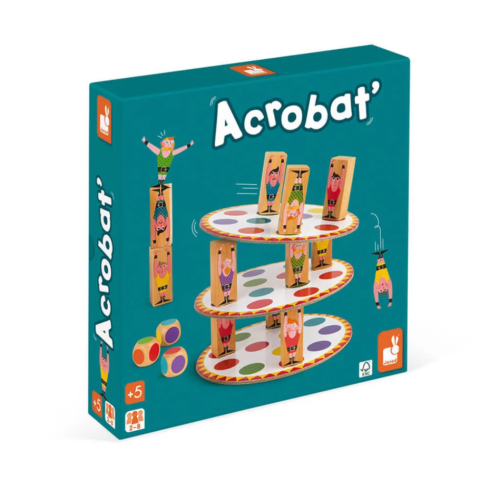 Janod Jeux D'Équilibre*Jeu d'adresse - Acrobat'