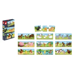 Janod Jeux De Mémoire & D'Associations|Jeux Éducatifs Maternelle*Jeu d'association - puzzle Trionimo 30 pièces