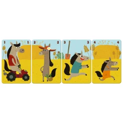 Janod Jeux De Mémoire & D'Associations|Tracteurs & Animaux De La Ferme*Jeu de 7 Familles Family Farm