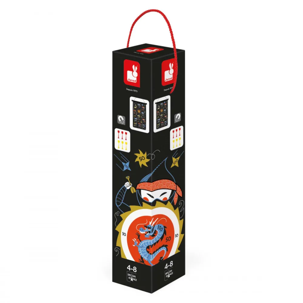 Janod Jeux De Lancer*Jeu de Fléchettes Magnétiques Ninja