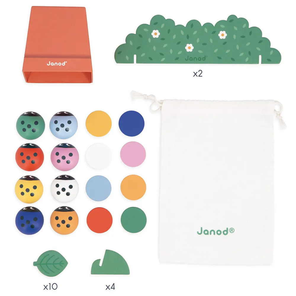 Janod Jeux De Mémoire & D'Associations|Jeux Éducatifs Maternelle*Jeu de Mémoire - Coccinelles