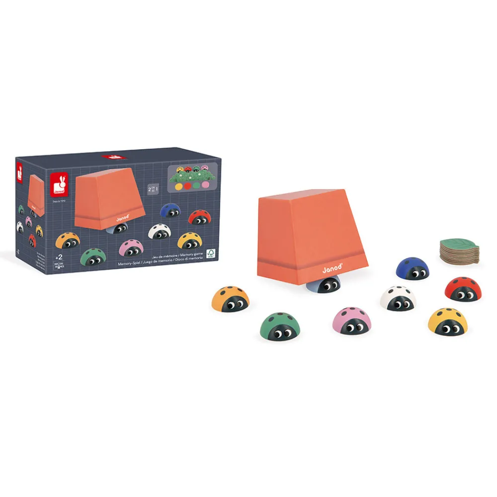 Janod Jeux De Mémoire & D'Associations|Jeux Éducatifs Maternelle*Jeu de Mémoire - Coccinelles