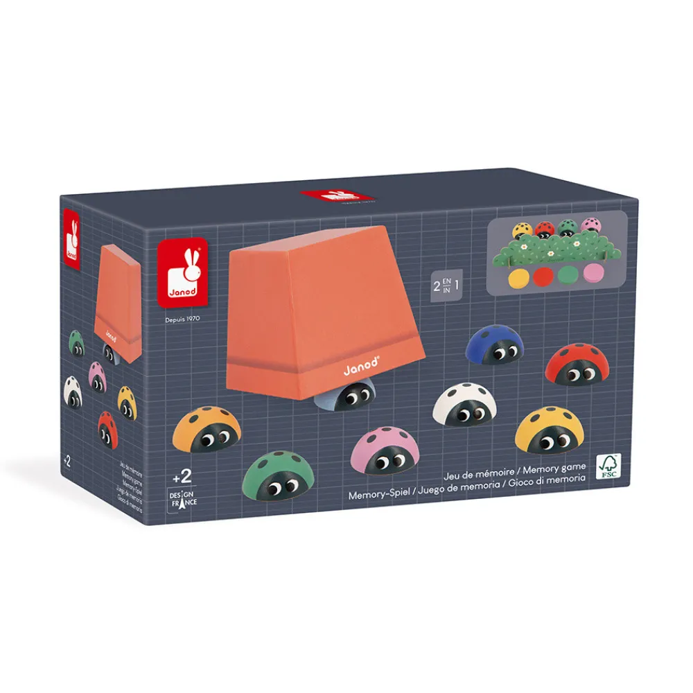 Janod Jeux De Mémoire & D'Associations|Jeux Éducatifs Maternelle*Jeu de Mémoire - Coccinelles