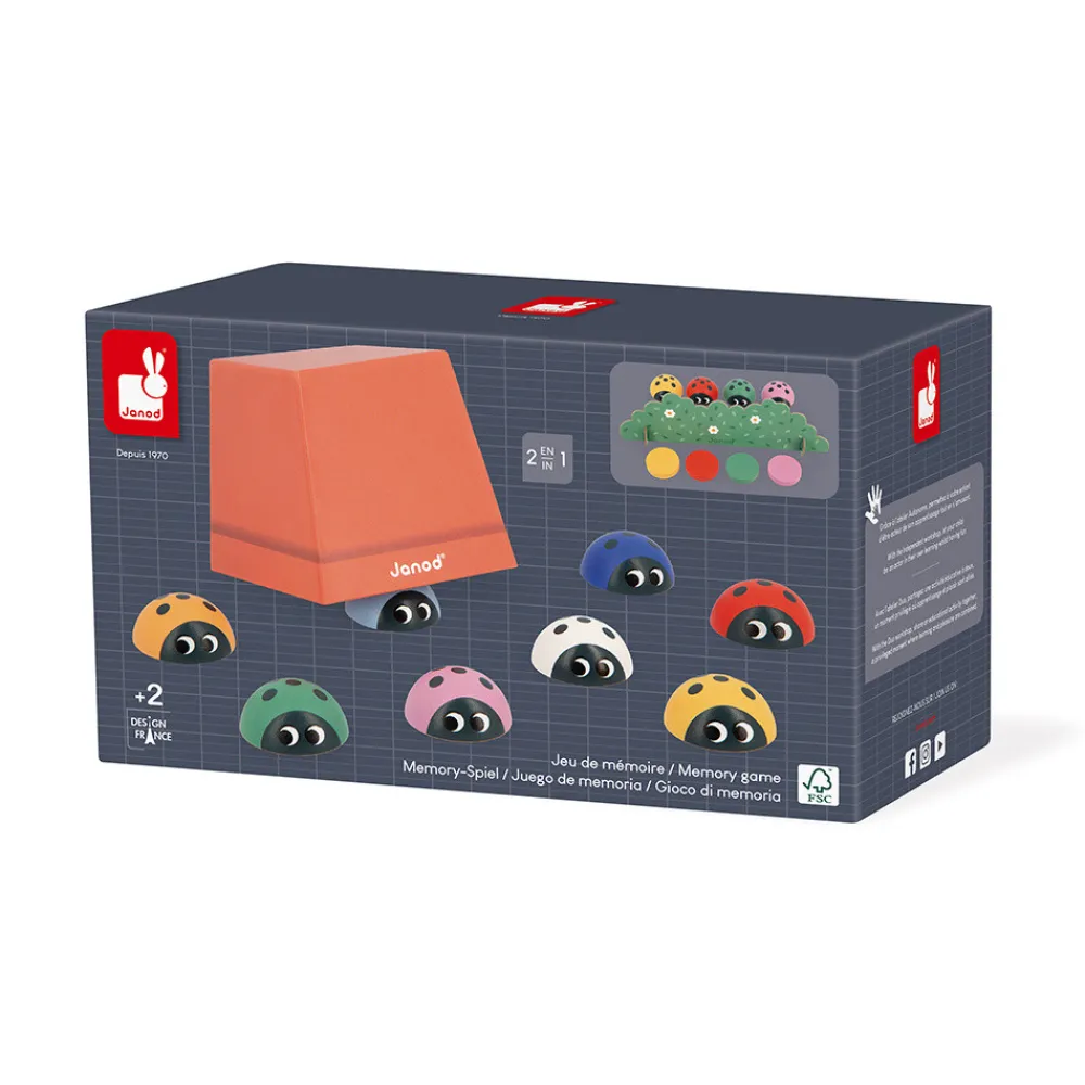 Janod Jeux De Mémoire & D'Associations|Jeux Éducatifs Maternelle*Jeu de Mémoire - Coccinelles