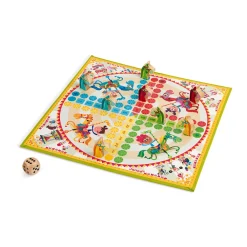 Janod Jeux De Parcours*Jeu de petits chevaux carrousel (bois et carton)