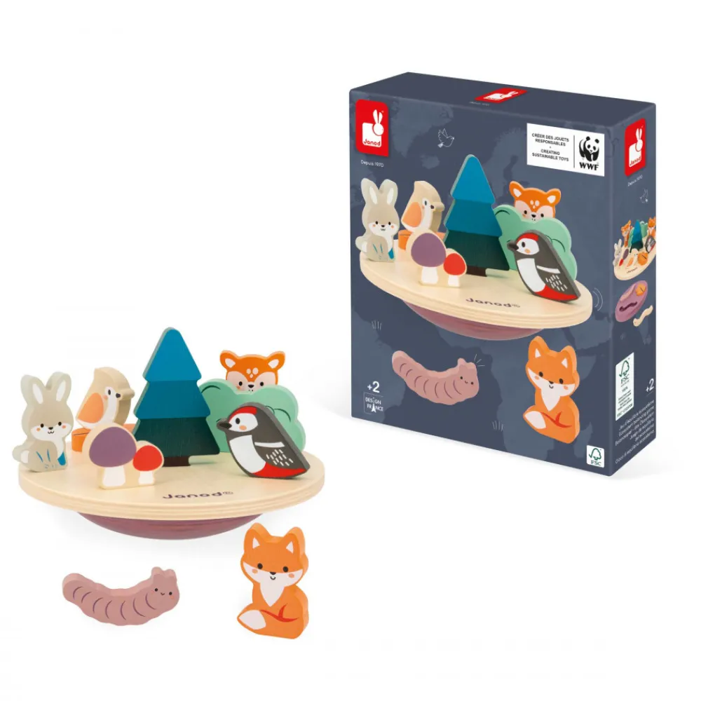 Janod Jeux D'Équilibre|Jeux Éducatifs Maternelle*Jeu d'Equilibre Ecosystème - Partenariat WWF®