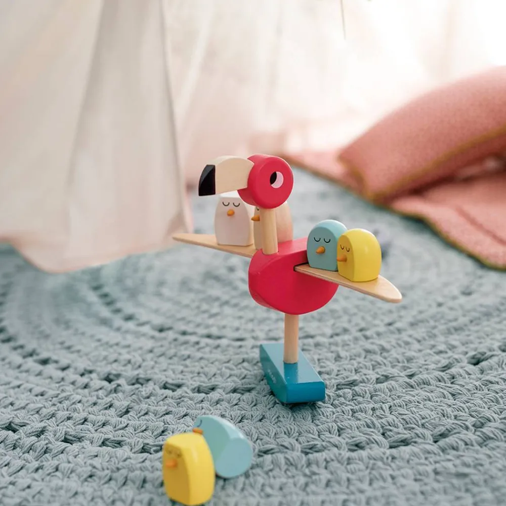 Janod Jeux D'Équilibre*Jeu d'équilibre flamant rose (bois)