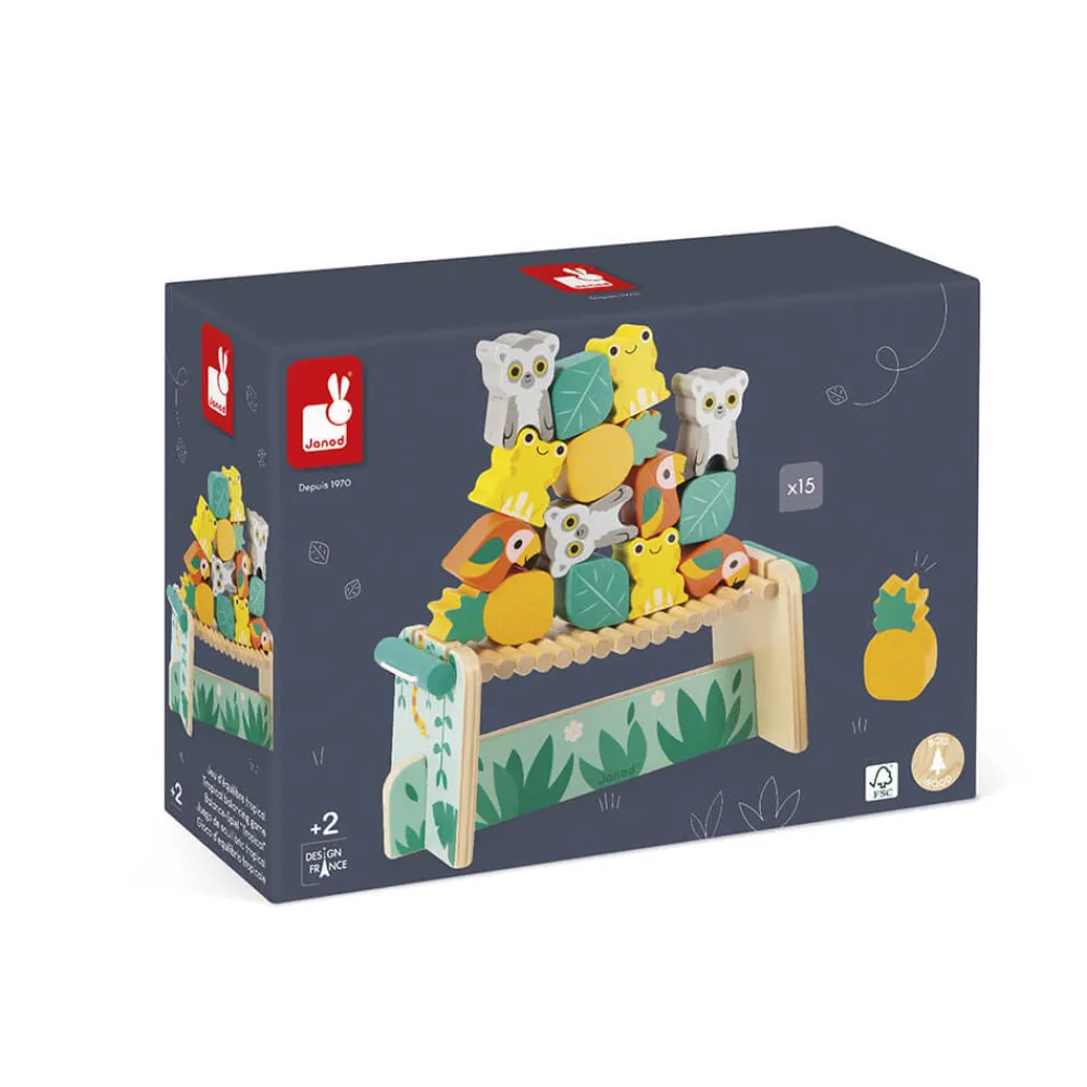 Janod Jeux D'Équilibre|Jeux Éducatifs Maternelle*Jeu d'équilibre Tropical Tropik