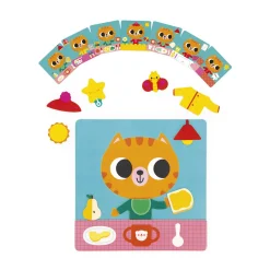 Janod Jeux Éducatifs Maternelle|Jeux Éducatifs Magnétiques*Jeu Magnétique - Petit Chat des Rituels