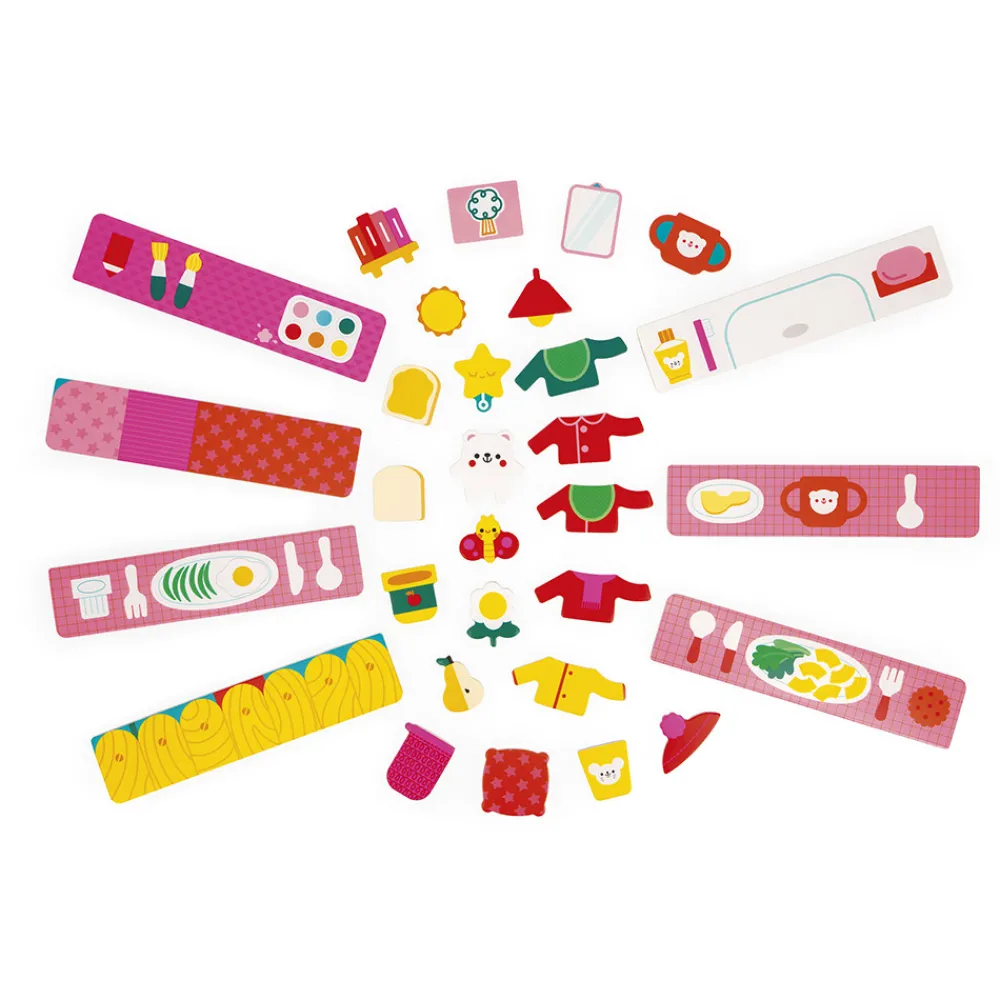 Janod Jeux Éducatifs Maternelle|Jeux Éducatifs Magnétiques*Jeu Magnétique - Petit Chat des Rituels