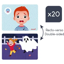 Janod Jeux Éducatifs Primaire|Jeux Éducatifs Maternelle*Jeu Magnétique des Émotions