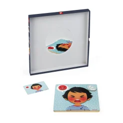 Janod Jeux Éducatifs Primaire|Jeux Éducatifs Maternelle*Jeu Magnétique des Émotions