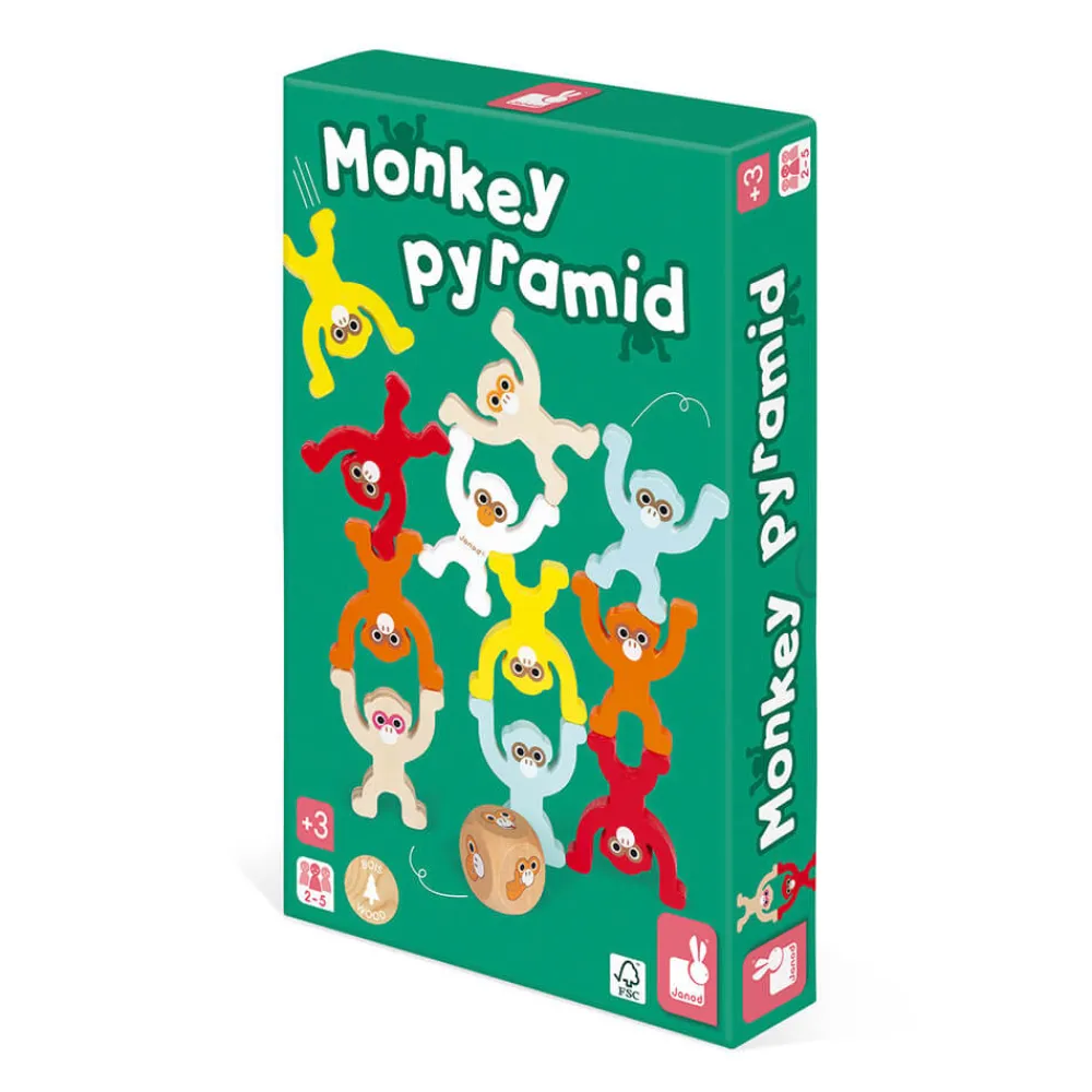 Janod Jeux D'Équilibre*Jeu Monkey Pyramid