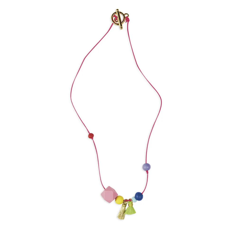 Janod Collection "Les Ateliers Bijoux" & Les Perles*Kit Créatif - 3 Bijoux Arc-En-Ciel à Créer