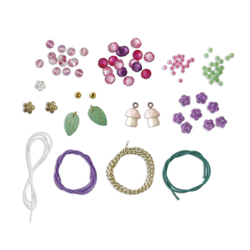 Janod Collection "Les Ateliers Bijoux" & Les Perles*Kit Créatif - 7 Bijoux de Fées à Créer Magic Fairies