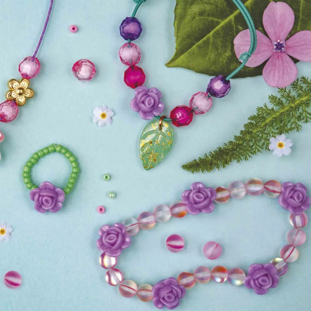Janod Collection "Les Ateliers Bijoux" & Les Perles*Kit Créatif - 7 Bijoux de Fées à Créer Magic Fairies