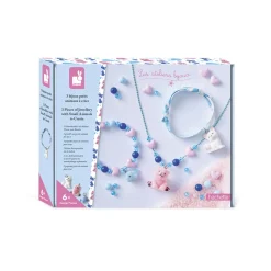 Janod Collection "Les Ateliers Bijoux" & Les Perles*Kit Créatif - 3 Bijoux Petits Animaux à Créer