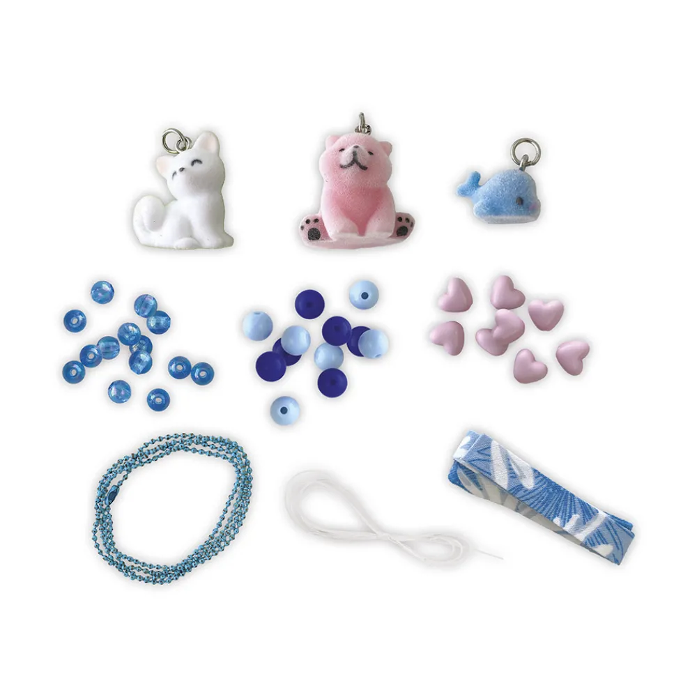 Janod Collection "Les Ateliers Bijoux" & Les Perles*Kit Créatif - 3 Bijoux Petits Animaux à Créer
