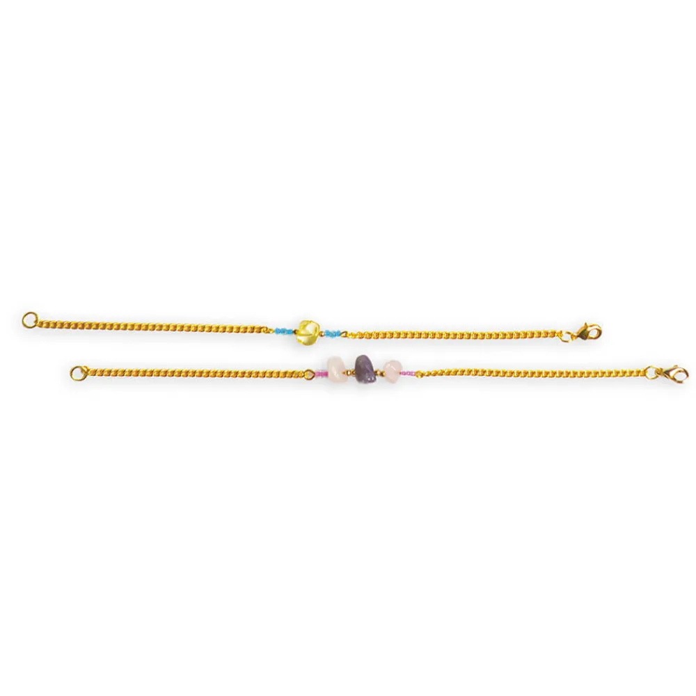 Janod Collection "Les Ateliers Bijoux" & Les Perles*Kit Créatif - 16 Bijoux Pierre Porte-Bonheur à Créer