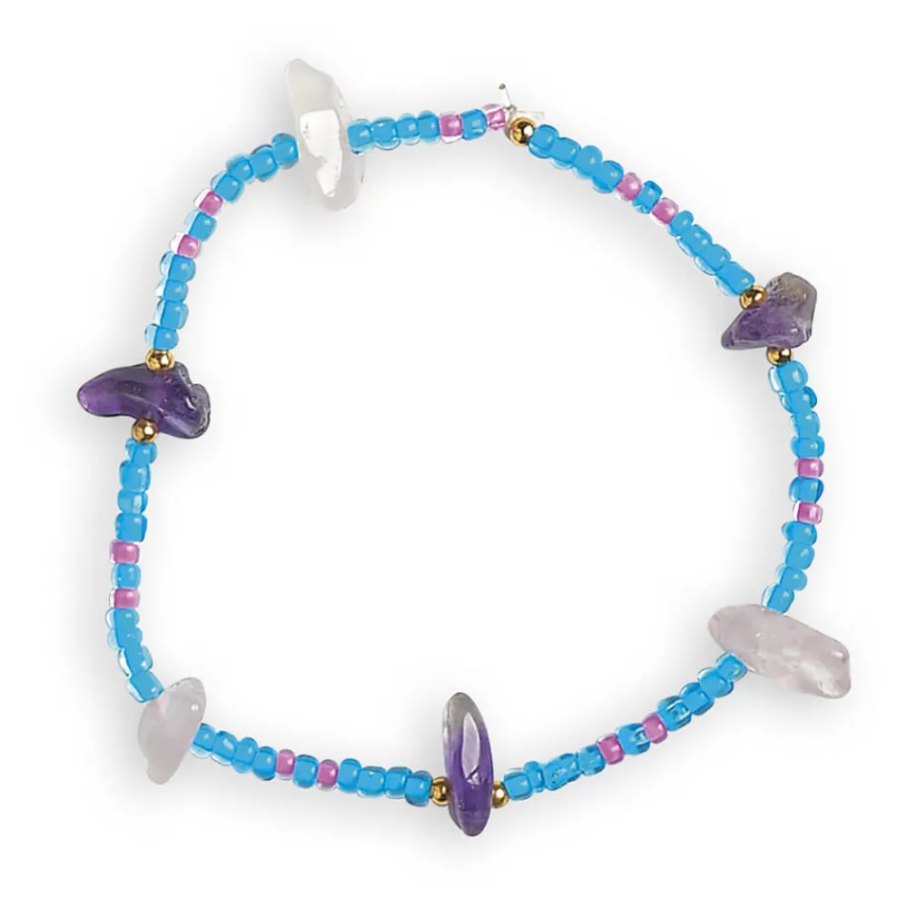 Janod Collection "Les Ateliers Bijoux" & Les Perles*Kit Créatif - 16 Bijoux Pierre Porte-Bonheur à Créer