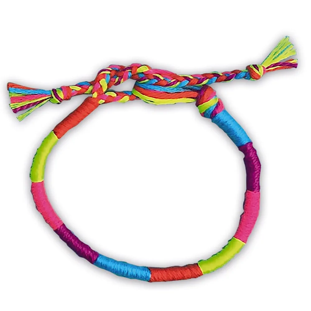 Janod Collection "Les Ateliers Bijoux" & Les Perles*Kit Créatif - 7 Bracelets Brésiliens Fluo à Créer