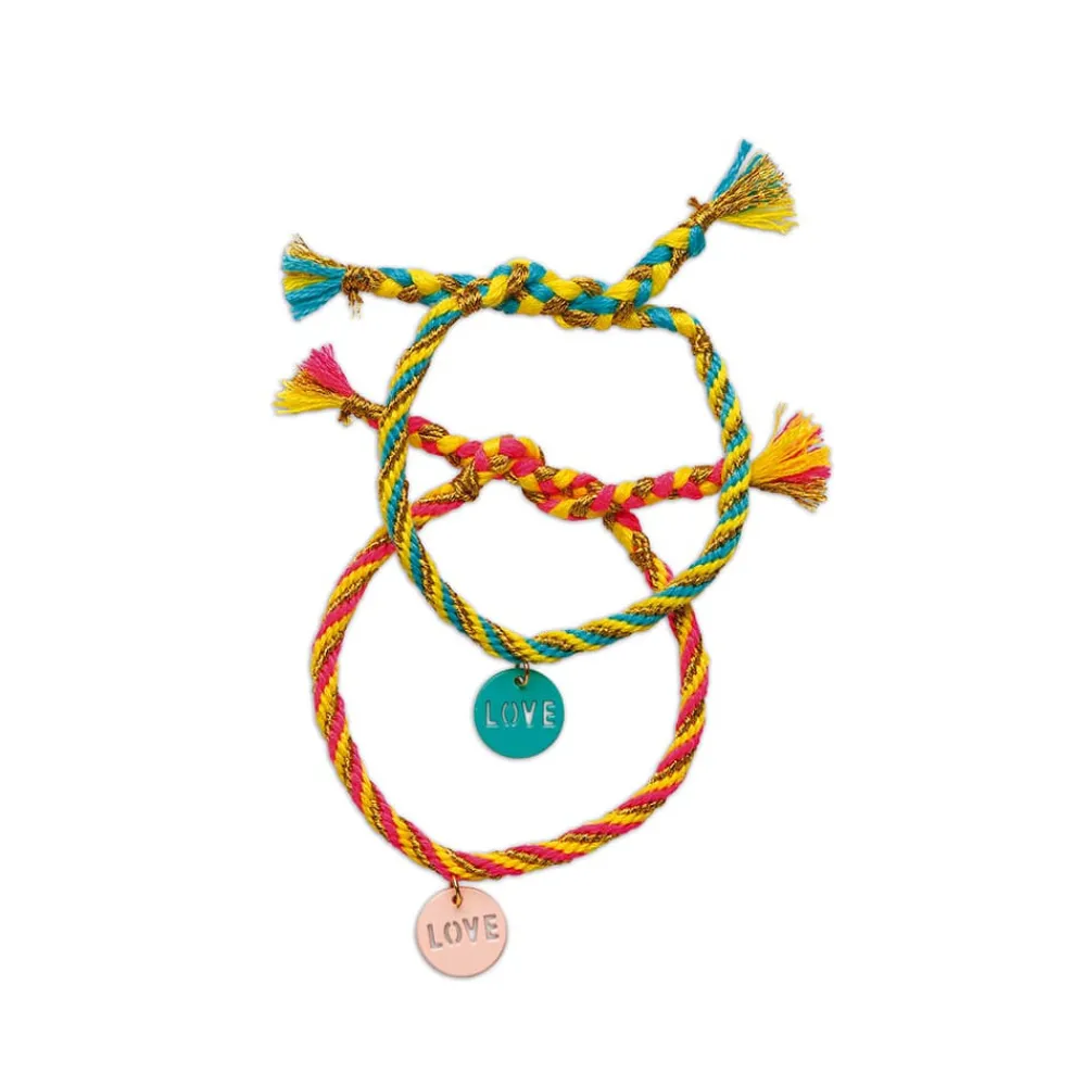 Janod Collection "Les Ateliers Bijoux" & Les Perles*Kit Créatif - 13 Bracelets de l'Amitié à Créer