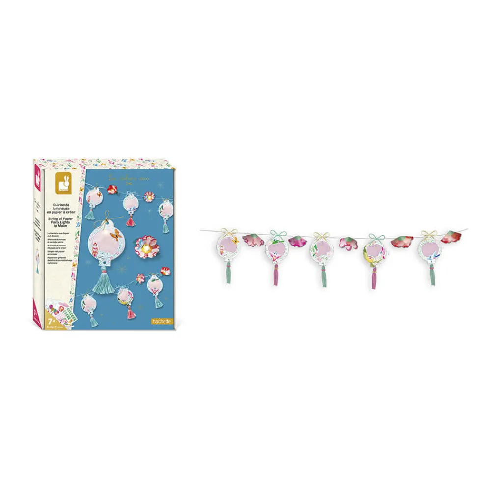 Janod Collection "Les Ateliers Déco"*Kit Créatif - 1 Guirlande Lumineuse en Papier à Créer