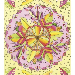 Janod Peinture Par Numéro & Coloriage*Kit Créatif - 4 Tableaux Peinture Arc-en-Ciel Mandala