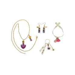 Janod Collection "Les Ateliers Bijoux" & Les Perles*Kit Créatif - Coffret 4 Bijoux Fioles de Fées à Créer