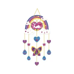 Janod Créations 3D|Sable, Paillettes, Dorure & Strass*Kit Créatif - Coffret Multi-Activités Arc-En-Ciel