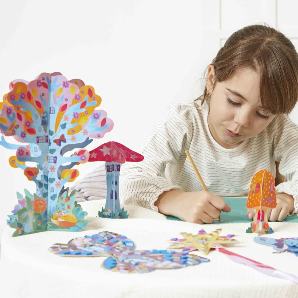 Janod Collection "Les Ateliers Du Calme"*Kit Créatif - Coffret Multi-Activités 11 Réalisations Magic Fairies