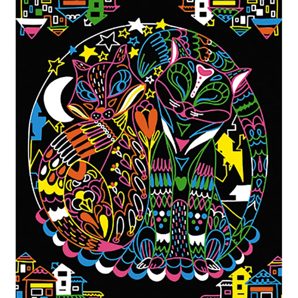 Janod Créations 3D|Peinture Par Numéro & Coloriage*Kit Créatif - Coffret Multi-Activités 17 Réalisations Animaux