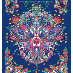Janod Créations 3D|Peinture Par Numéro & Coloriage*Kit Créatif - Coffret Multi-Activités 17 Réalisations Animaux