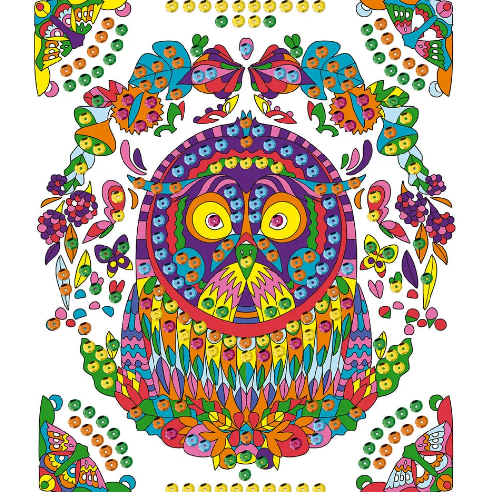 Janod Créations 3D|Peinture Par Numéro & Coloriage*Kit Créatif - Coffret Multi-Activités 17 Réalisations Animaux