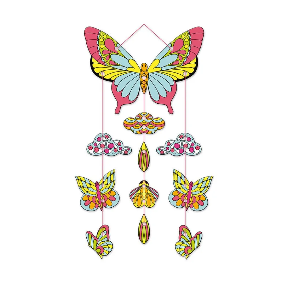 Janod Créations 3D|Peinture Par Numéro & Coloriage*Kit Créatif - Coffret Multi-Activités 17 Réalisations Animaux