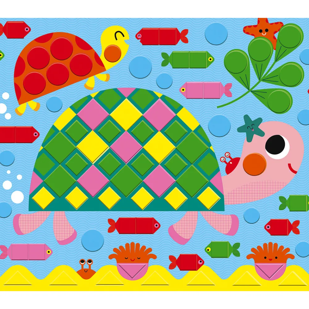 Janod Mosaïques & Gommettes|Collection "Les Ateliers Du Calme"*Kit Créatif - Mosaïques Animaux