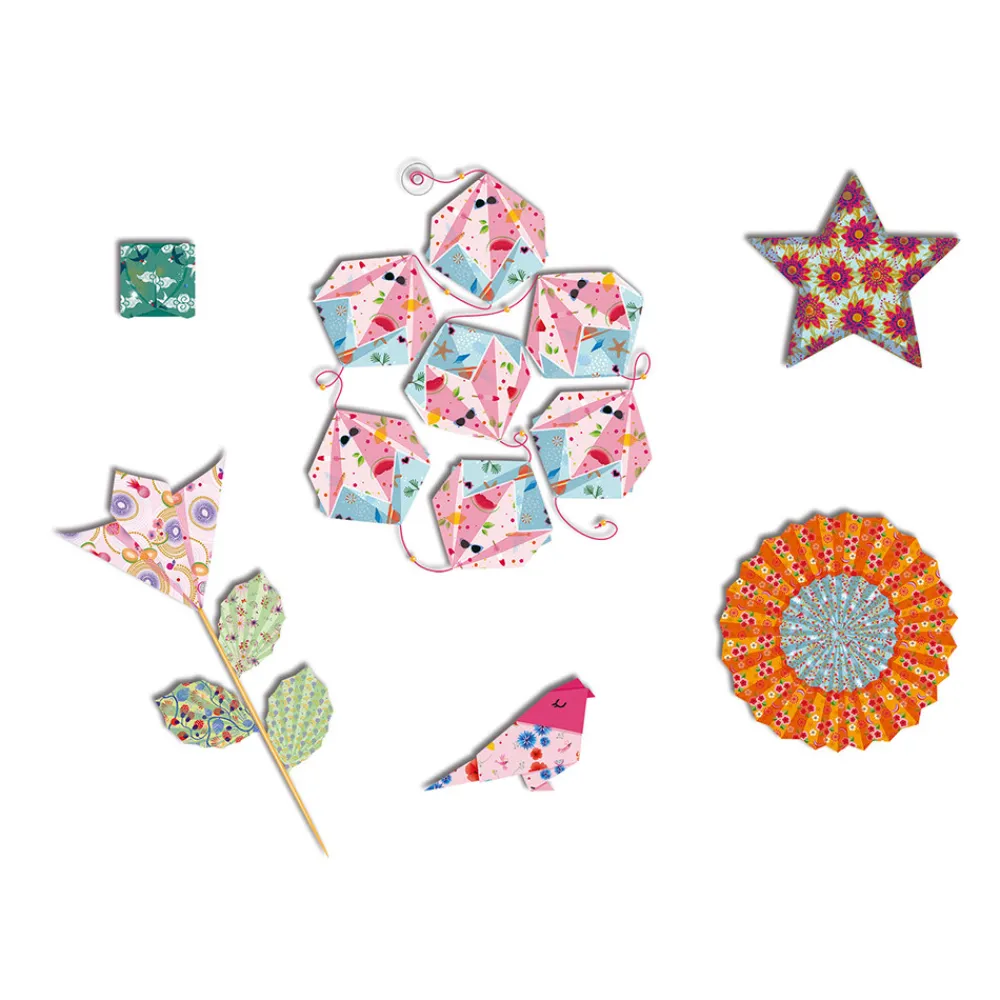 Janod Créations 3D|Collection "Les Ateliers Du Calme"*Kit Créatif - Origami Jolies Décos