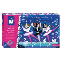 Janod Collection "Les Ateliers Du Calme"|Sable, Paillettes, Dorure & Strass*Kit Créatif - Paillettes Fluo Danseuses