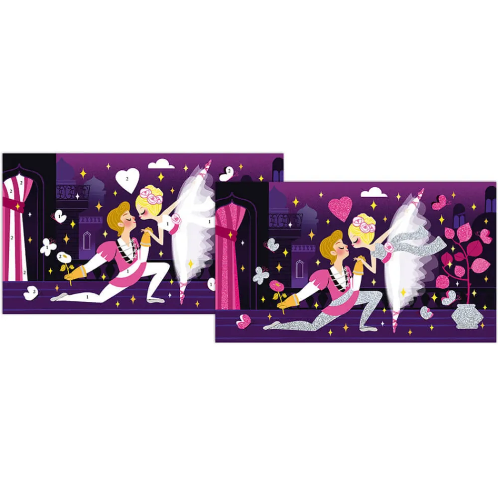 Janod Collection "Les Ateliers Du Calme"|Sable, Paillettes, Dorure & Strass*Kit Créatif - Paillettes Fluo Danseuses