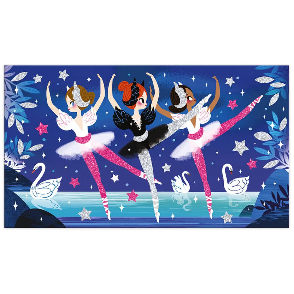 Janod Collection "Les Ateliers Du Calme"|Sable, Paillettes, Dorure & Strass*Kit Créatif - Paillettes Fluo Danseuses