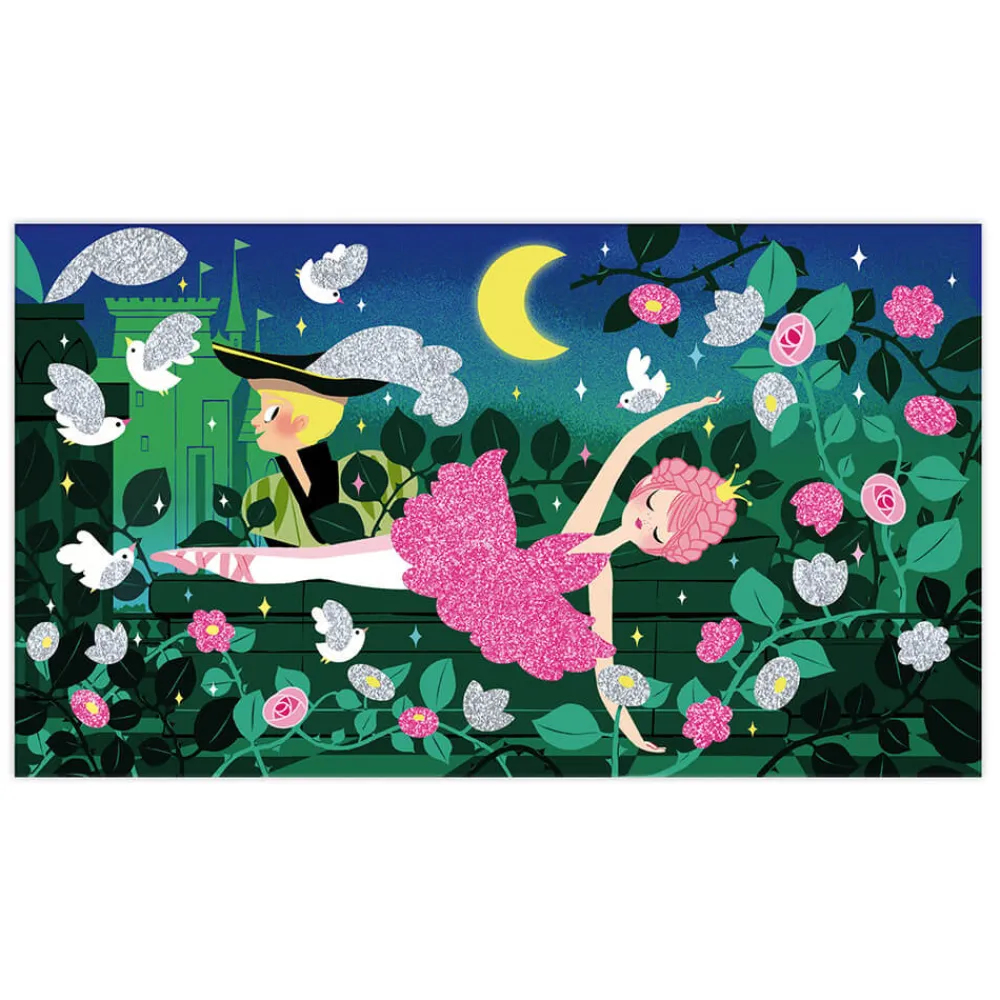 Janod Collection "Les Ateliers Du Calme"|Sable, Paillettes, Dorure & Strass*Kit Créatif - Paillettes Fluo Danseuses