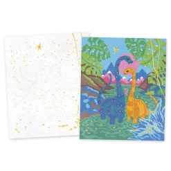 Janod Peinture Par Numéro & Coloriage*Kit Créatif - Peinture par Numéro Dinosaures