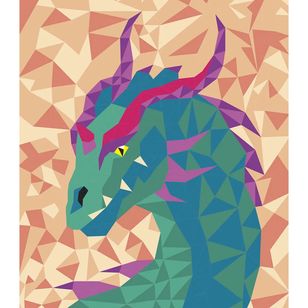 Janod Peinture Par Numéro & Coloriage*Kit Créatif - Peinture par Numéro Créatures Fantastiques